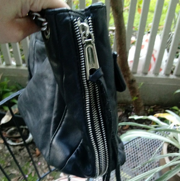Rebecca Minkoff black leather zipper cross body - Picture 8 of 9